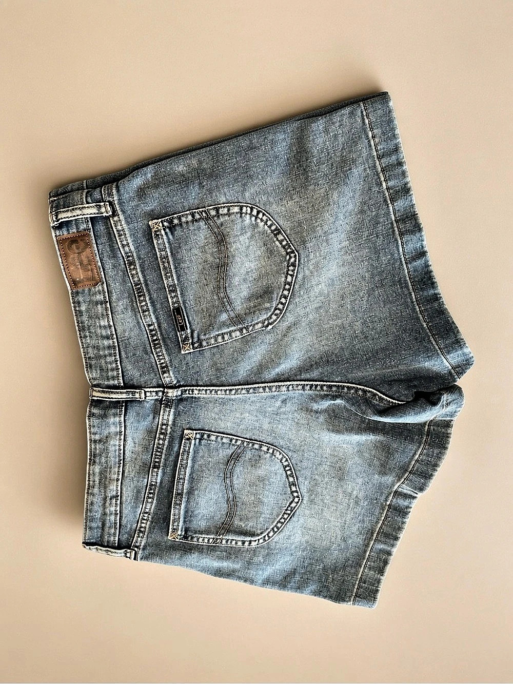 Lee The Scroll Jean Shorts in Blue Size 12 NWT - Picture 6 of 9
